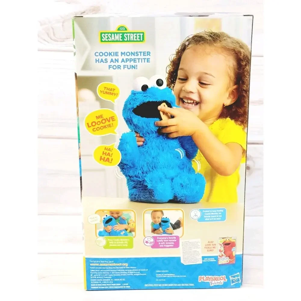 Playskool Sesame Street Feed Me Cookie Monster Talking Plush Hasbro New In Box